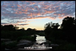 Sunrise over the Sabie River